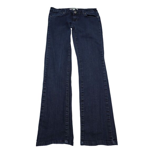 Forever Twenty One Pants Womens 28 Blue Low Rise Flat Front Bootcut Denim Jeans - Picture 1 of 16